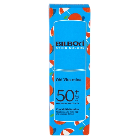 Bilboa Ohi Vita-mina Stick Solare 50+ Protezione Molto Alta con Multivitamina 10 ml
